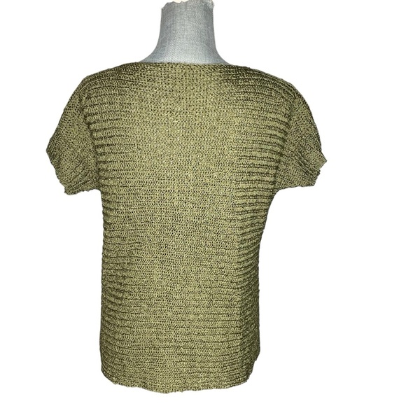 Lauren Ralph Lauren Darbye Tape Crochet Sweater Womens Small Green Textured Knit - Picture 4 of 14